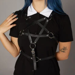 Pentagram Harness - Dangerfield -HELL BUNNY SHOP bwfs029103f black x100 d33db599 2b66 4d2d af10 2bc55cb52663