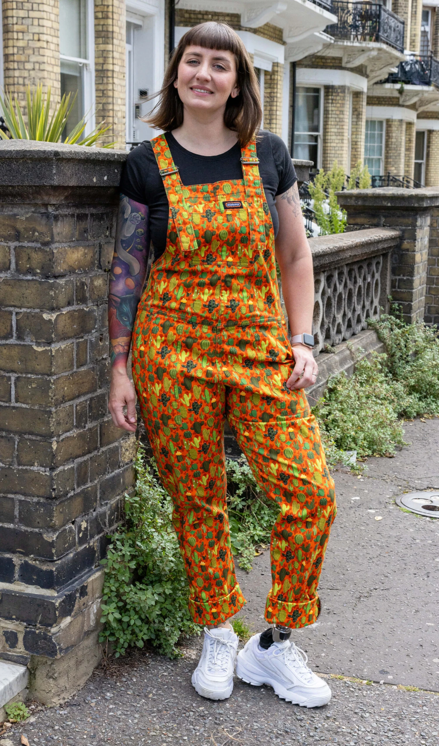 Jen James Cactus Stretch Dungarees - Run & Fly 8 Jen James Cactus Stretch Dungarees - Run & Fly - Image 6