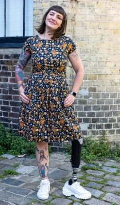 Highland Cows Belted Tea Dress With Pockets - Run & Fly
