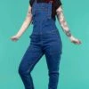 Blue Stone Wash Denim Dungarees - Run & Fly -HELL BUNNY SHOP denim2 1728x 5d76babb 0639 48a0 84b9 a493703bf181