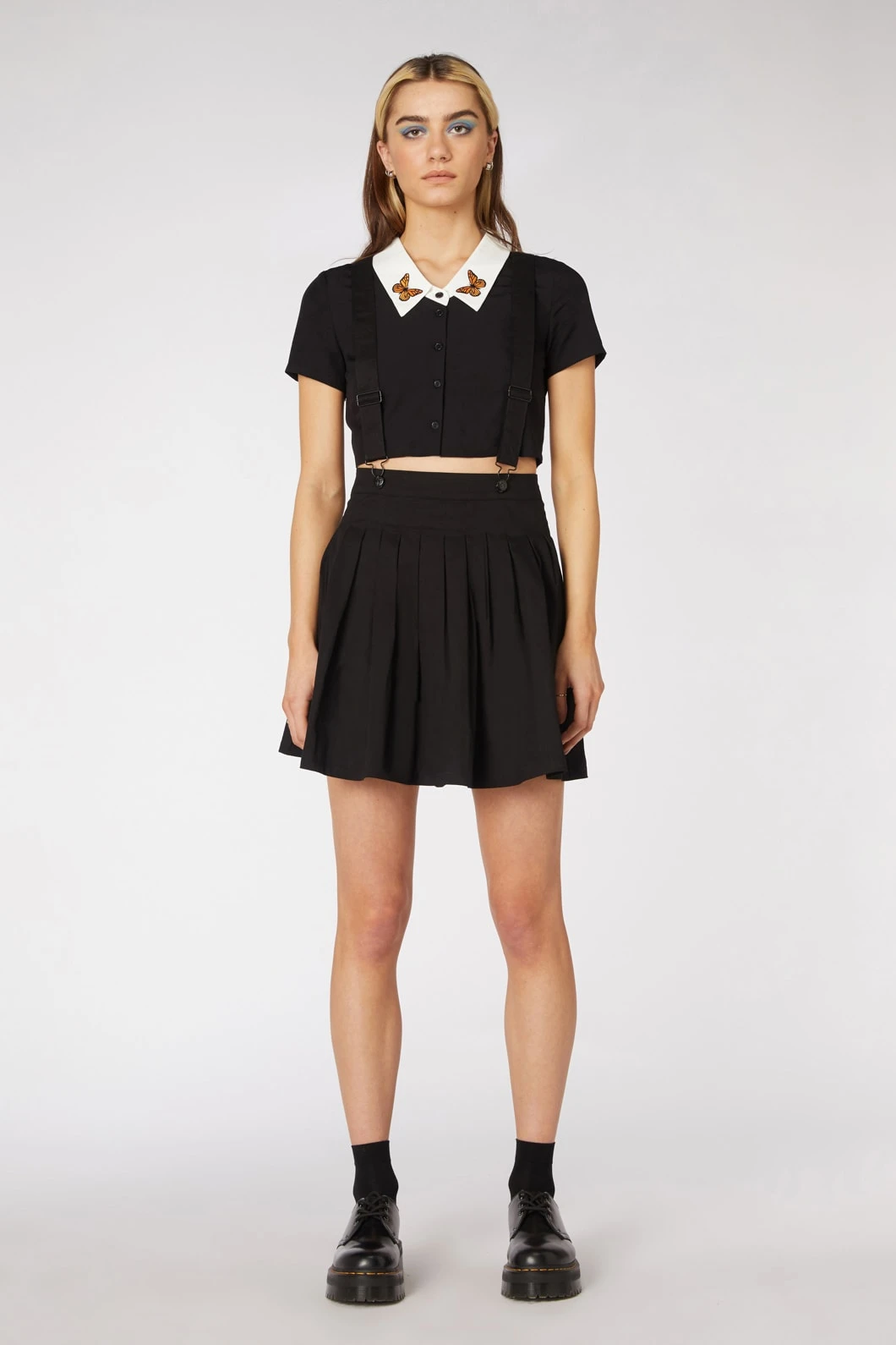 No Rules Pleated Twill Pinafore - Dangerfield 6 No Rules Pleated Twill Pinafore - Dangerfield - Image 4