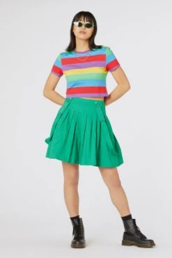 Green Time Out Pleated Twill Pinafore - Dangerfield 20 Green Time Out Pleated Twill Pinafore - Dangerfield -HELL BUNNY SHOP dgfs354330d1 green x100 d8eef347 78bf 4563 b088 51781054d55f