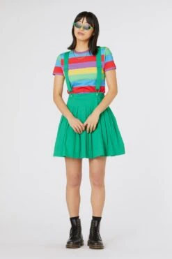 Green Time Out Pleated Twill Pinafore - Dangerfield 23 Green Time Out Pleated Twill Pinafore - Dangerfield -HELL BUNNY SHOP dgfs354330i1 green x100 6fcf655f e09b 42bb a71f f6c1e1796e08