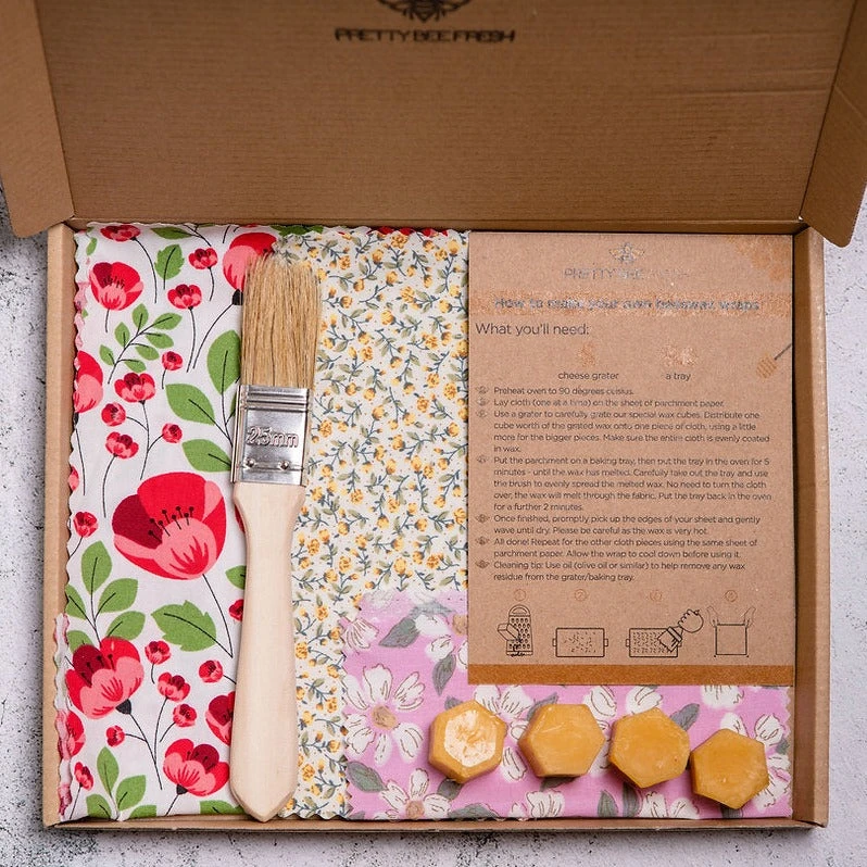 DIY Beeswax Wrap Kit - Pretty Bee Fresh 4 DIY Beeswax Wrap Kit - Pretty Bee Fresh - Image 2