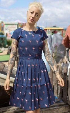 Flamingo Tea Party Dress - Run & Fly