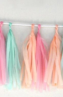 DIY Pastel Tassel Garland - A Little Lovely Company