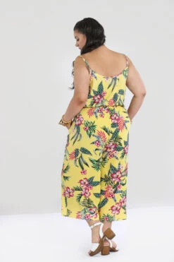 Kalani Jumpsuit - Hell Bunny -HELL BUNNY SHOP hlb50032p kalani jumpsuit yellow 03