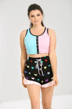 Mimi Shorts - Hell Bunny -HELL BUNNY SHOP hlb50161 mimi shorts black 02