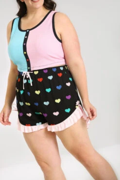 Mimi Shorts - Hell Bunny -HELL BUNNY SHOP hlb50161p mimi shorts black 02