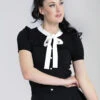 Colette Top - Hell Bunny -HELL BUNNY SHOP hlb60120 colette top blk 01