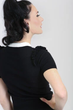 Colette Top - Hell Bunny -HELL BUNNY SHOP hlb60120 colette top blk 03