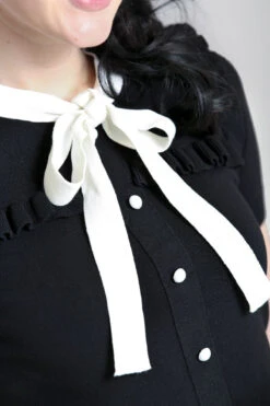 Colette Top - Hell Bunny -HELL BUNNY SHOP hlb60120 colette top blk 04