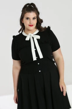 Colette Top - Hell Bunny -HELL BUNNY SHOP hlb60120p colette top black 03