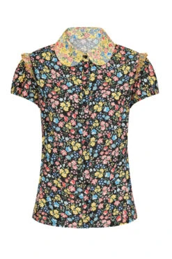 Ingalls Blouse - Hell Bunny -HELL BUNNY SHOP hlb60165z ingalls blouse black 10 1