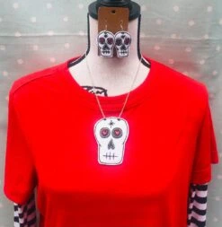 Sugar Skull Glitter Earrings - Bumblebee Design Treasures 7 Sugar Skull Glitter Earrings - Bumblebee Design Treasures -HELL BUNNY SHOP il 794xN.3402403519 43ep