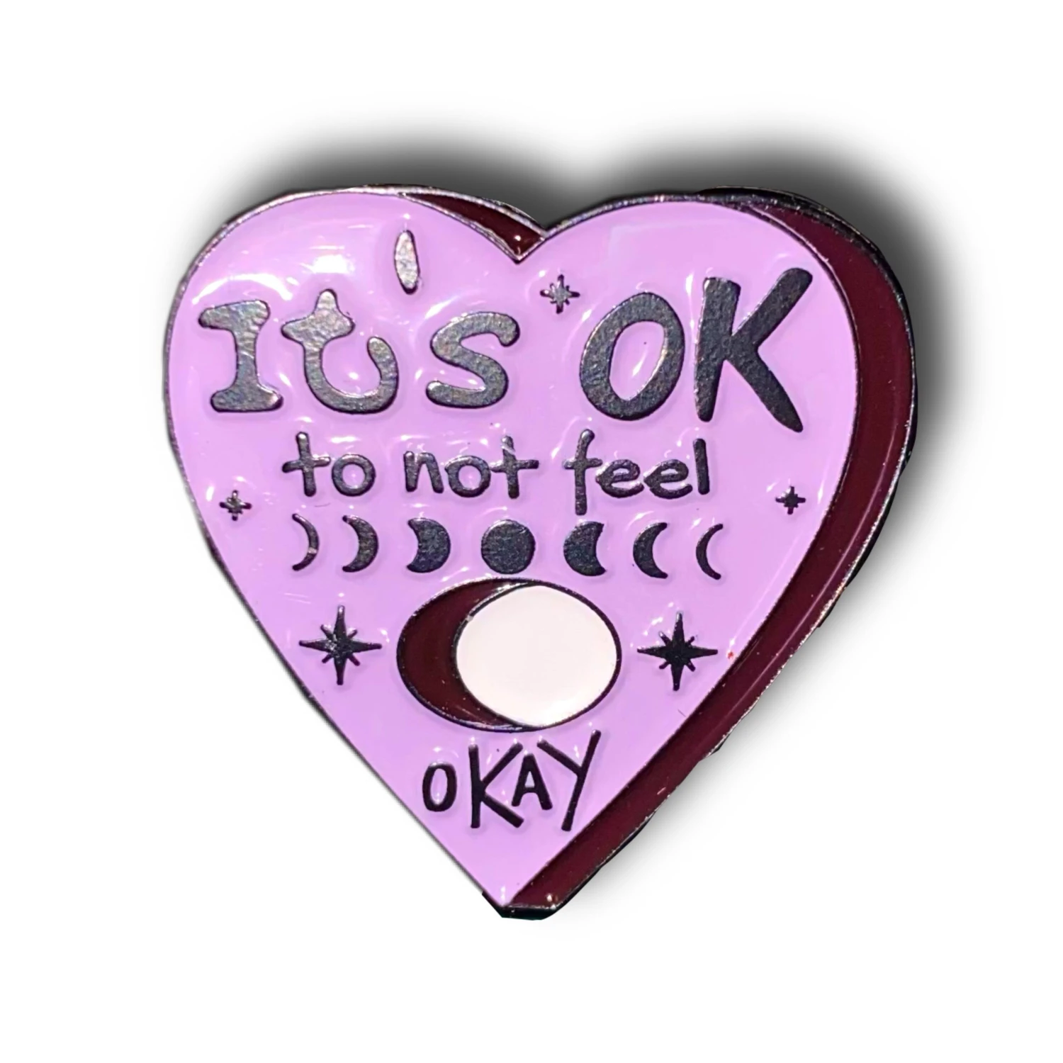 It's Ok Not To Feel Okay Oujia Planchette Enamel Pin Badge 3 It's Ok Not To Feel Okay Oujia Planchette Enamel Pin Badge