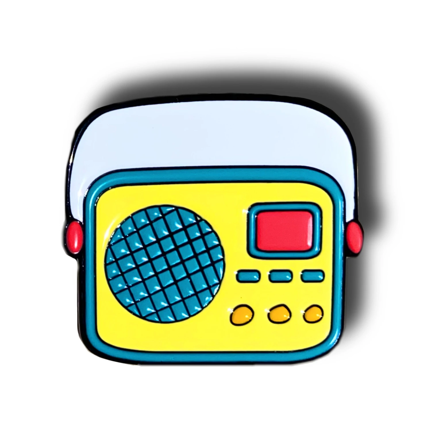 Colourful Radio Enamel Pin Badge 3 Colourful Radio Enamel Pin Badge