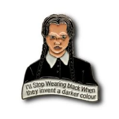 Addams Family Wednesday Enamel Pin Badge