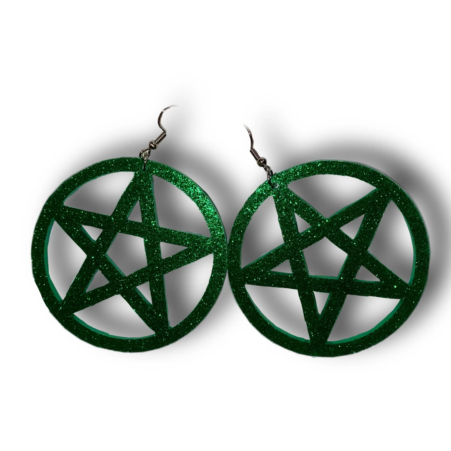 Glitter Pentagram Acrylic Earrings 5 Glitter Pentagram Acrylic Earrings - Image 3