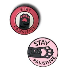 Stay Pawsitive Cat Enamel Pin Badge -HELL BUNNY SHOP image ed9e8039 410e 48ac b8ee ddd5bb97ae88
