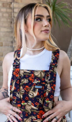 Island Time Sloth Stretch Twill Dungarees - Run & Fly -HELL BUNNY SHOP islandtime6 394x 586cb140 5dbb 426e 9890 3b28045cc986