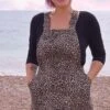 Leopard Twill Pinafore - Run & Fly (Last Available)