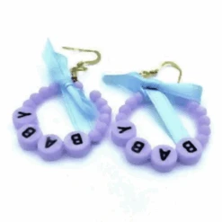 Harajuku Style 'Baby' Hoop Earrings