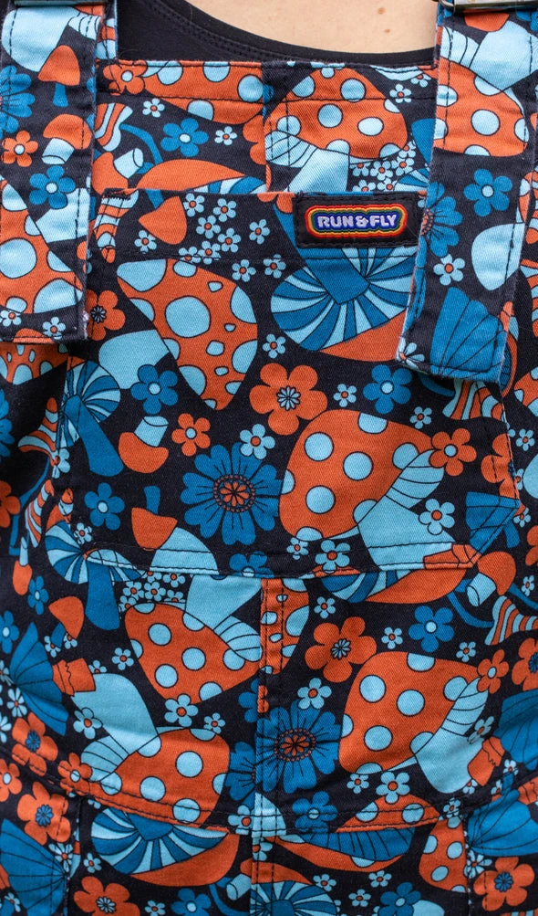 Magic Mushroom Twill Dungarees - Run & Fly 6 Magic Mushroom Twill Dungarees - Run & Fly - Image 4