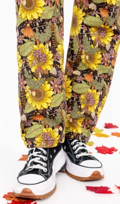 Midnight Blues Sunflower Stretch Twill Dungarees - Run & Fly -HELL BUNNY SHOP midnightblues5