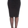 Nebula Black Glittery Pencil Skirt - Hell Bunny (Last Available) -HELL BUNNY SHOP nebula pencil skirt blk 1