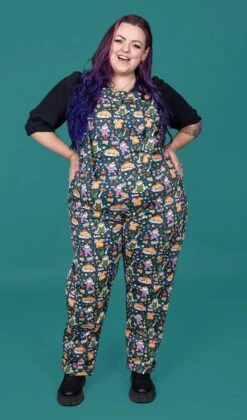 Nimbob Capybara Fairies Stretch Twill Dungarees - Run & Fly -HELL BUNNY SHOP nimbob7. 1