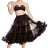 Long Petticoat Black - Hell Bunny (Last Available) -HELL BUNNY SHOP petticoat black 2