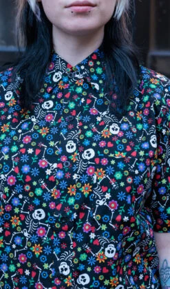 Halloween Boogie Bones Short Sleeve Shirt - Run & Fly -HELL BUNNY SHOP redpanda5 590x 015a5bc7 8e16 4079 88da d728f970095a