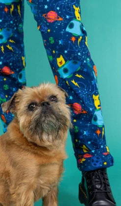 Dogs In Space Dungarees - Run & Fly -HELL BUNNY SHOP space3 1