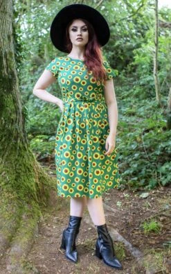 Sunflower Bee Tea Party Dress - Run & Fly (Last Available)