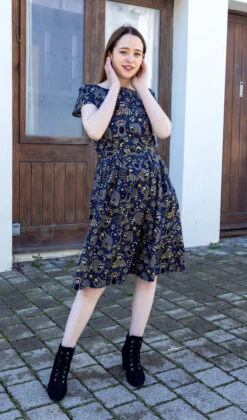 Trash Pandas Stretch Belted Tea Dress With Pockets - Run & Fly