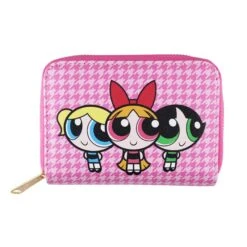 Powerpuff Girls Houndstooth Wallet - Cakeworthy 15 Powerpuff Girls Houndstooth Wallet - Cakeworthy -HELL BUNNY SHOP walletfront