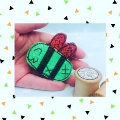 Zom-bee Brooch / Badge - Bumbleebee Design Treasures
